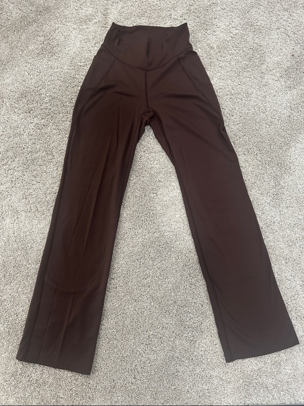 Jockey Wide-Leg High-Rise Pants - Dark Brown
